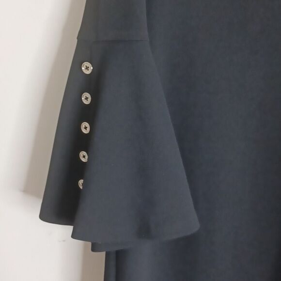 Tommy Hilfiger Black Sheath Dress with Bell Sleeves - Picture 5 of 16